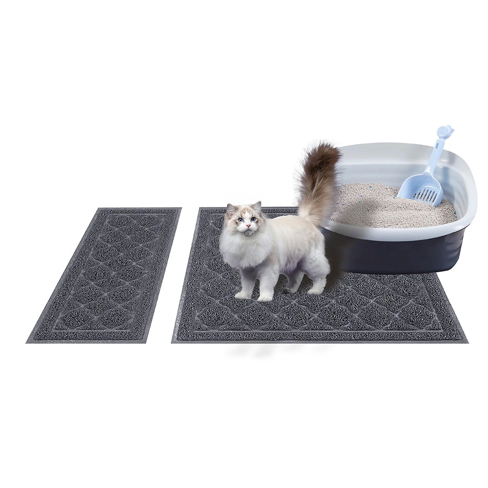 foldable dog kennel with litter mat setup