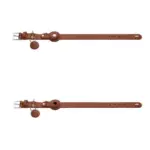 Hunter Leather Dog Collar with Apple Airtag Holder, Cognac - Image 8