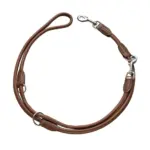 Hunter Rolled Soft Leather Dog Training Leash, Brown - Image 2