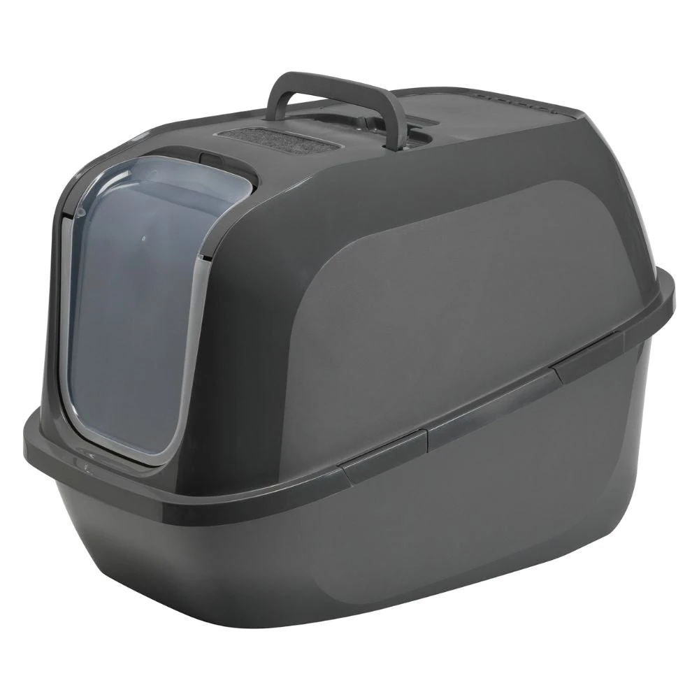 39_c465426f-92ab-4e2a-8381-3486f60bd702_2000x.webp Moderna Mega Deluxe Cat Litter Box, Cool Grey - Image 1