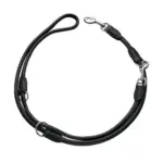 Hunter Rolled Soft Leather Dog Training Leash, Black - Image 6