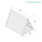 Modern Triangle Dog House - Image 5