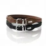 Hunter Rolled Soft Leather Dog Collar, Black - Image 7