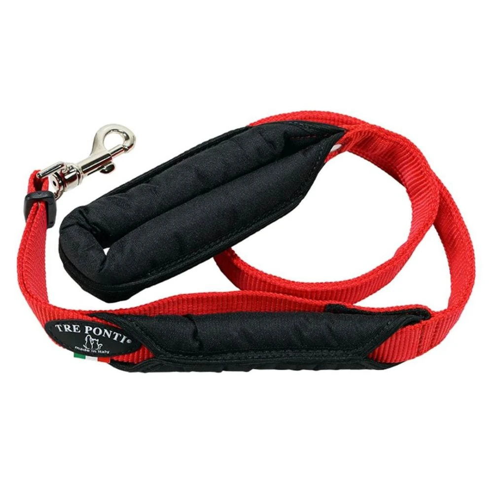 61_d3f6836d-e6dd-475d-9a08-4c5848eeeb64_2000x.webp Tre Ponti Double Handled Dog Leash, Red - Image 1