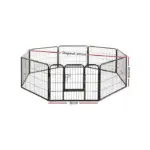 8 Panel Dog Playpen Pet Exercise Cage Enclosure Fence Play Pen