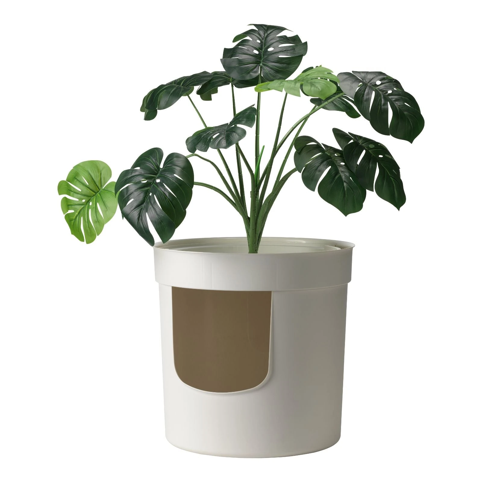 BU70-0354-Main_2000x.webp Moderna Hidden Planter Litter Box, Soft White - Image 1