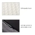 Comfort Plus Human Dog Bed, Light Grey - Image 7