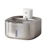Cordless Sensor Pet Water Fountain, Stainless Steel