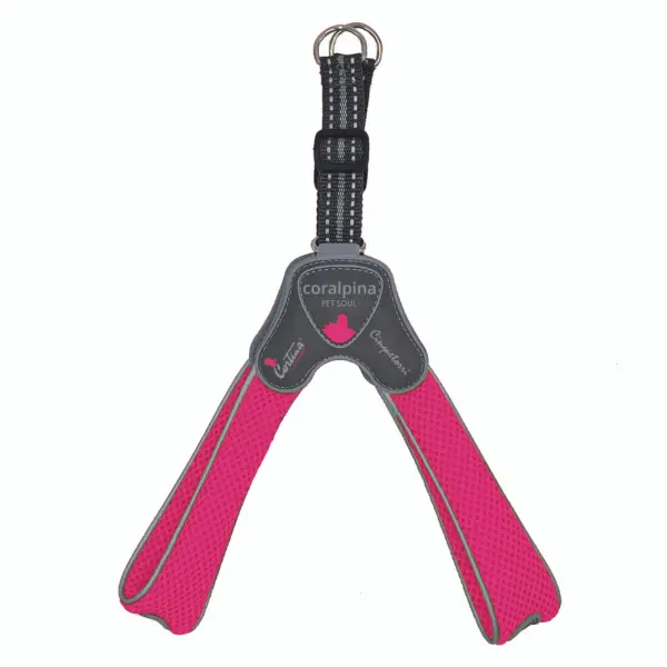Cinquetorri Step-in Dog Harness, Fluoro Pink