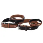 Hunter Canadian Elk Leather Dog Collar, Black - Image 4