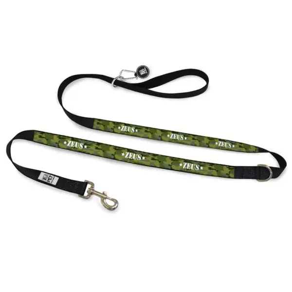 Personalised Dog Leash - Camouflage