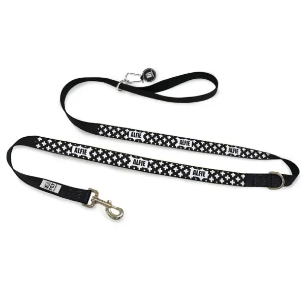 Personalised Dog Leash - Monochrome Cross