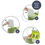 Moderna Flip Cat Enclosed Cat Litter Box, Blueberry - Image 5