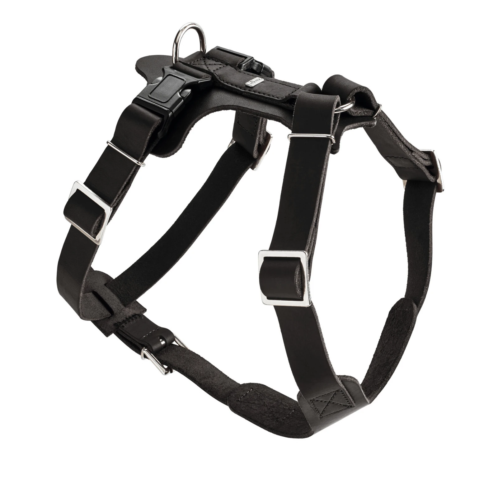 product_image_1761136549.webp Hunter Aalborg Soft Genuine Leather Dog Harness, Black - Image 1